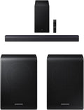 Samsung B-Series Soundbar HW-B550F 2.1 ch DTS Virtual:X Soundbar with Subwoofer (2025 Model) Voice Enhance Mode, Bass Boost + Samsung 9250S Wireless Rear Speaker Kit, Black (SWA-9250S/ZA, 2025)