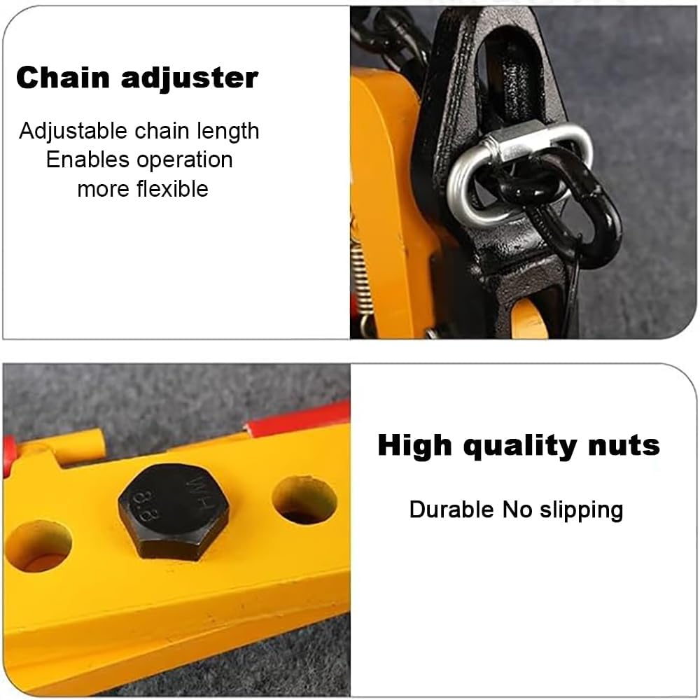 Heavy-Duty Stone Lifting Clamp, Marble Handling Clamp, Opening Size 12-42 Inches, Granite Stone Lifter, Also Suitable for Concrete and Curb,17 inches,42 Inches