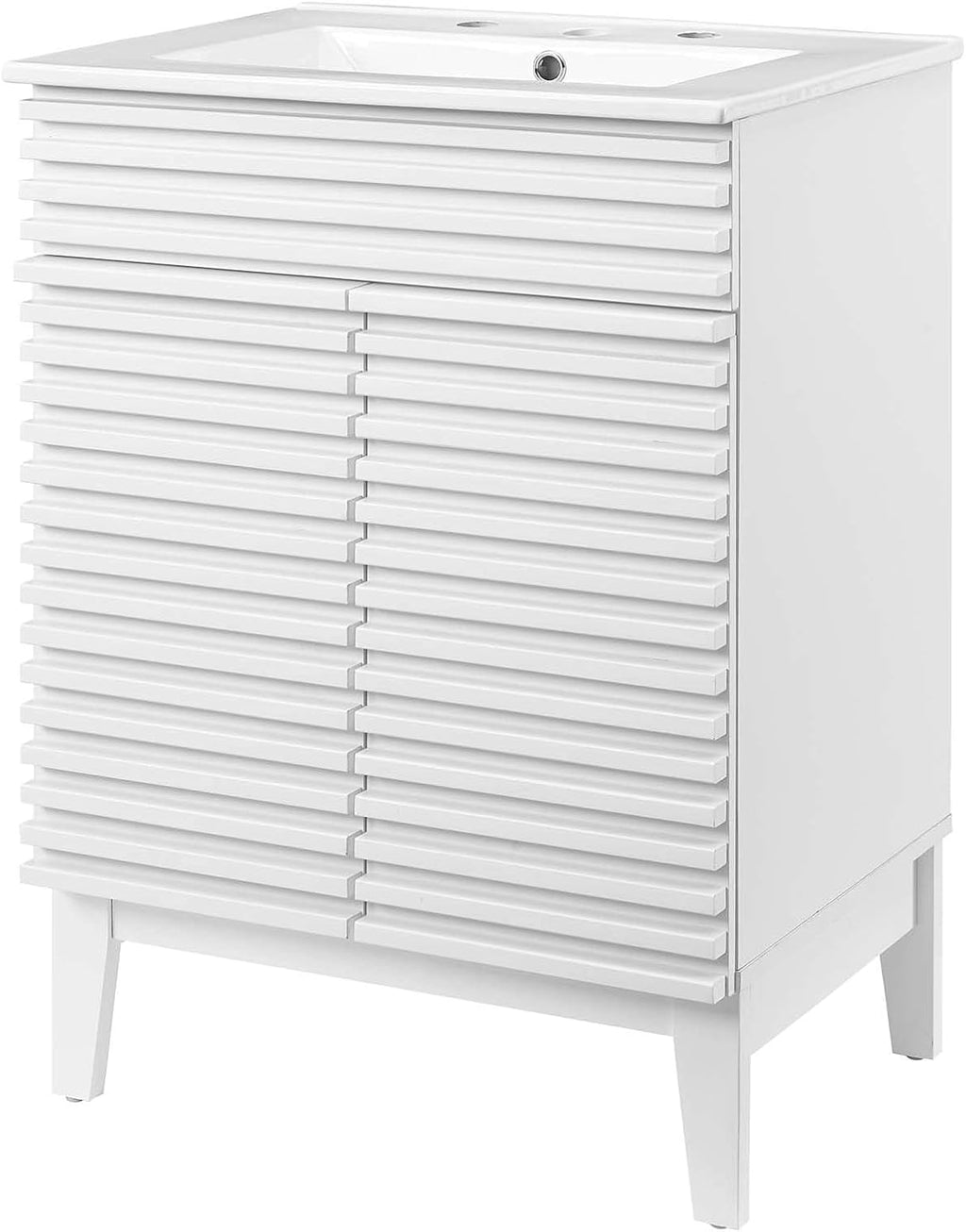 Sink Vanity Cabinet, Wood, White, Modern Contemporary, Hotel Bedroom Bathroom Master Suite Guest