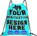 Custom Drawstring Backpack Set Of 10/50/100 Personalized Draw String Back Bag With Your Logo for Gym, Travel & Everyday Style12