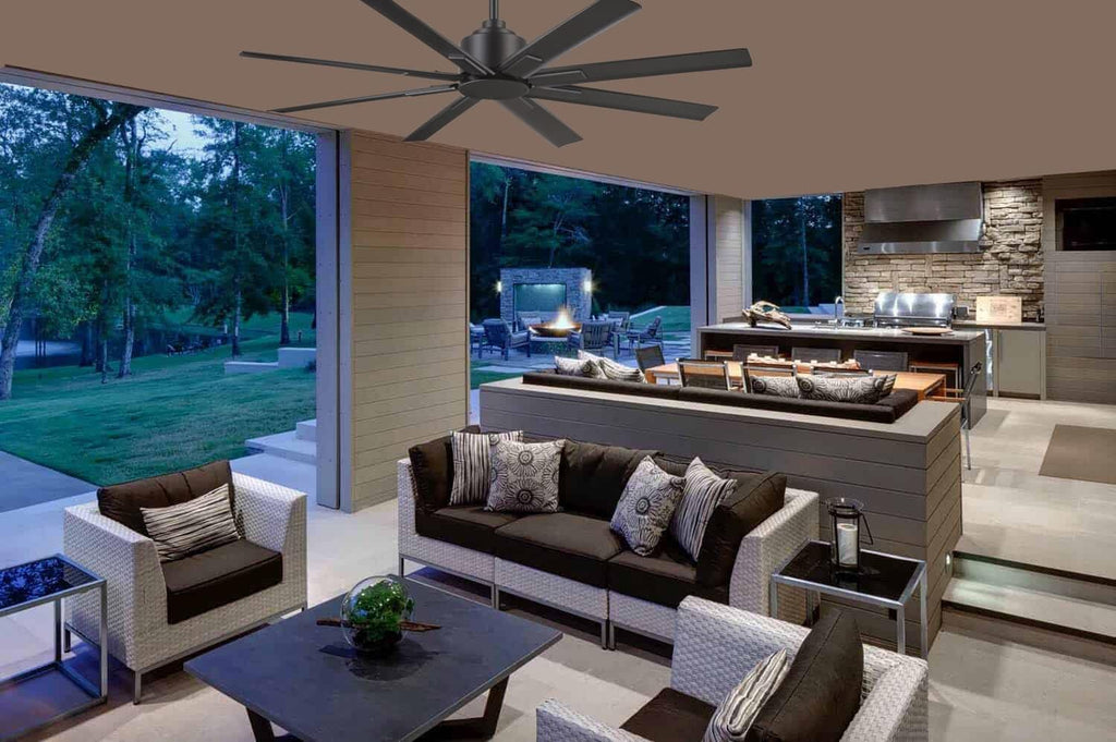 MINKA-AIRE F896-52-SI Xtreme H2O 52 Inch Outdoor Ceiling Fan, Smoked Iron