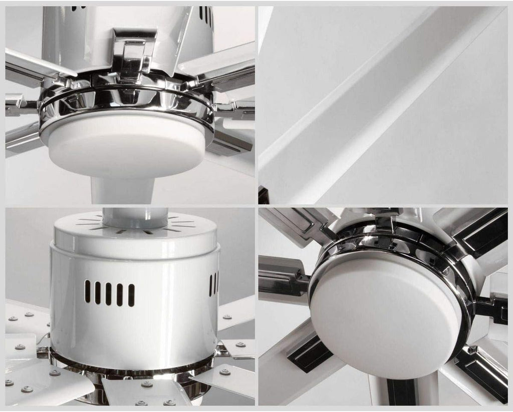 Progress Lighting P2550-3030K Vast Collection 72-in 18W LED Eight Blade Fan, White