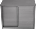 New Age Pet ECOFLEX 36' Storage Cabinet for Pets in Grey, Durable Wood Plastic Composite, Non Toxic, Easy Assembly, Ideal for Bedding, Food, Toys, Medium Mojave Reptile Habitat Compatible