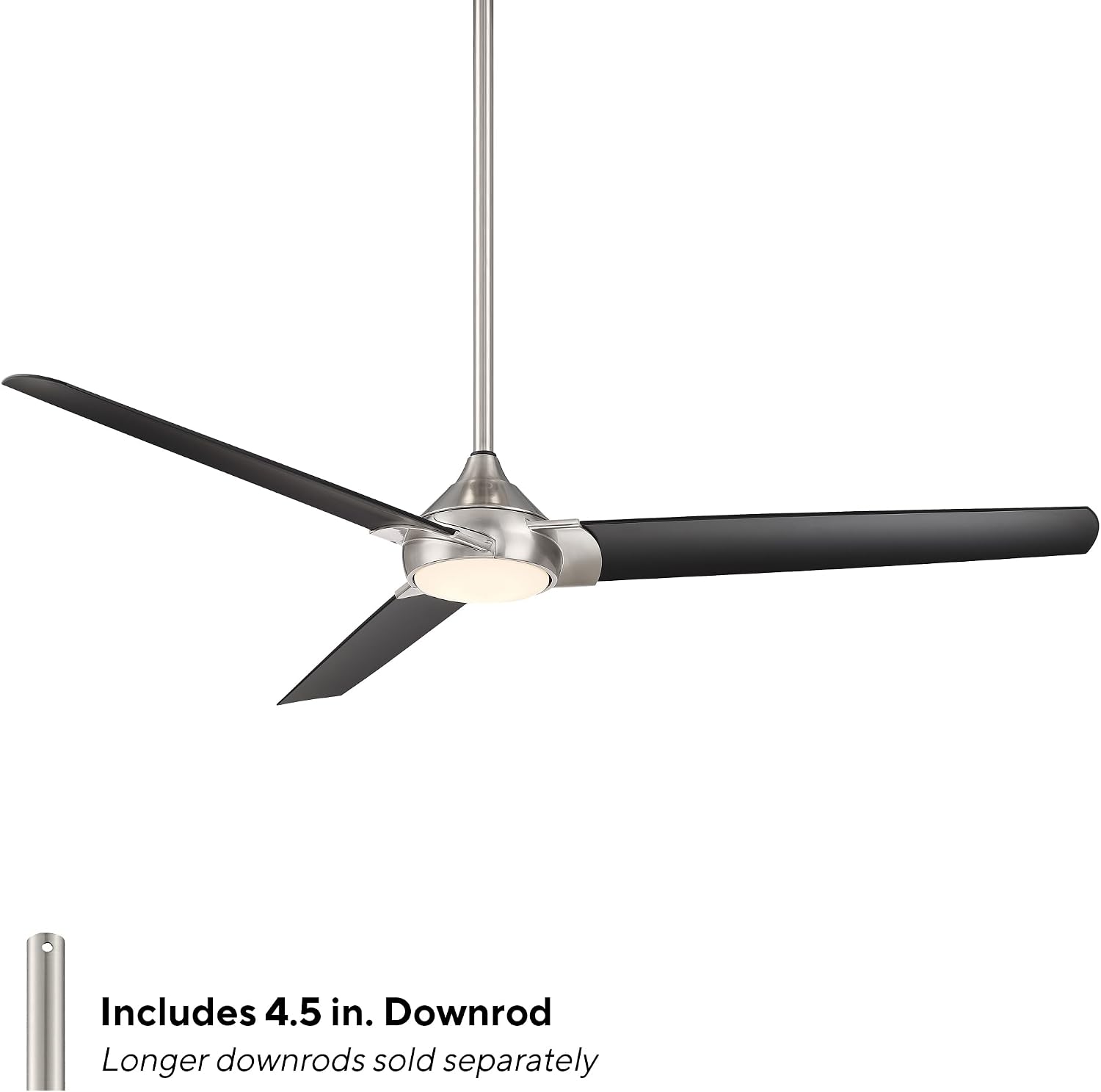 WAC Lighting F-088L-BN/MB Zelda Indoor Ceiling Fan Brushed Nickel Matte Black