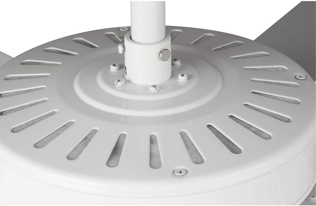 Progress Lighting AirPro Collection 52' Five-Blade Ceiling Fan with White Etched Light Kit