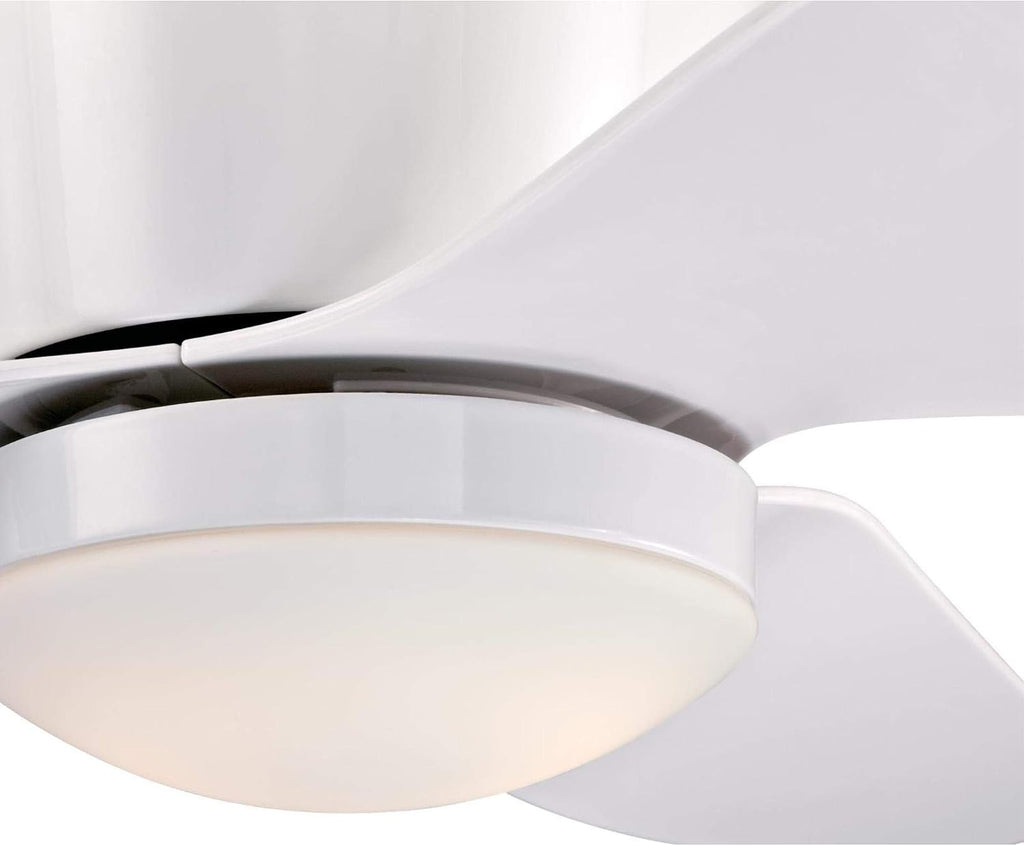 Westinghouse Lighting 7225100 Carla Ceiling Fan with Light and Remote Control, 46 Inch, White