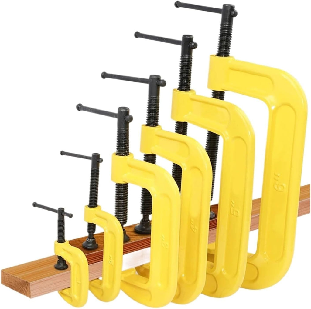 1pcs Woodworking Clamp G-type Heavy Duty Thickened Adjustable Tool Black Quickly Trigger ﻿(Black 10inch)