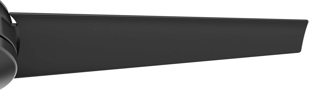 Hunter Fan 52 inch Outdoor Ceiling Fan for Patio with 3 blades, Farmhouse Ceiling Fan, Matte Black, for Living Room, Bedroom, Farmhouse, Kitchen (Renewed)