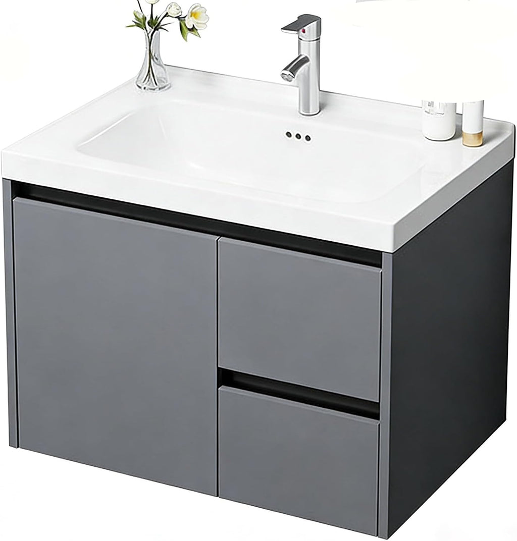 Corner Bathroom Vanity with Sink Set，Modern Bathroom Vanity Cabinet ，Floor Standing Bathroom Vanity， for Bathroom Guest Baths、Master Suites(23in)