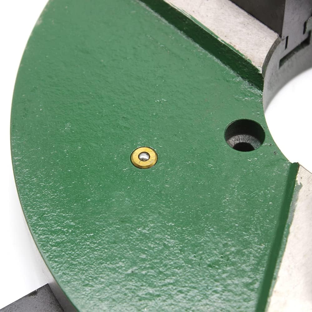 Welding Table Chuck, 3 Jaw Self-centering Welding Positioner Lathe Table Chuck 12-Inch Chuck Reversible Jaws(300MM) Woodworking Metalworking Clamp Chuck with 4 Inch/100mm Center Hole