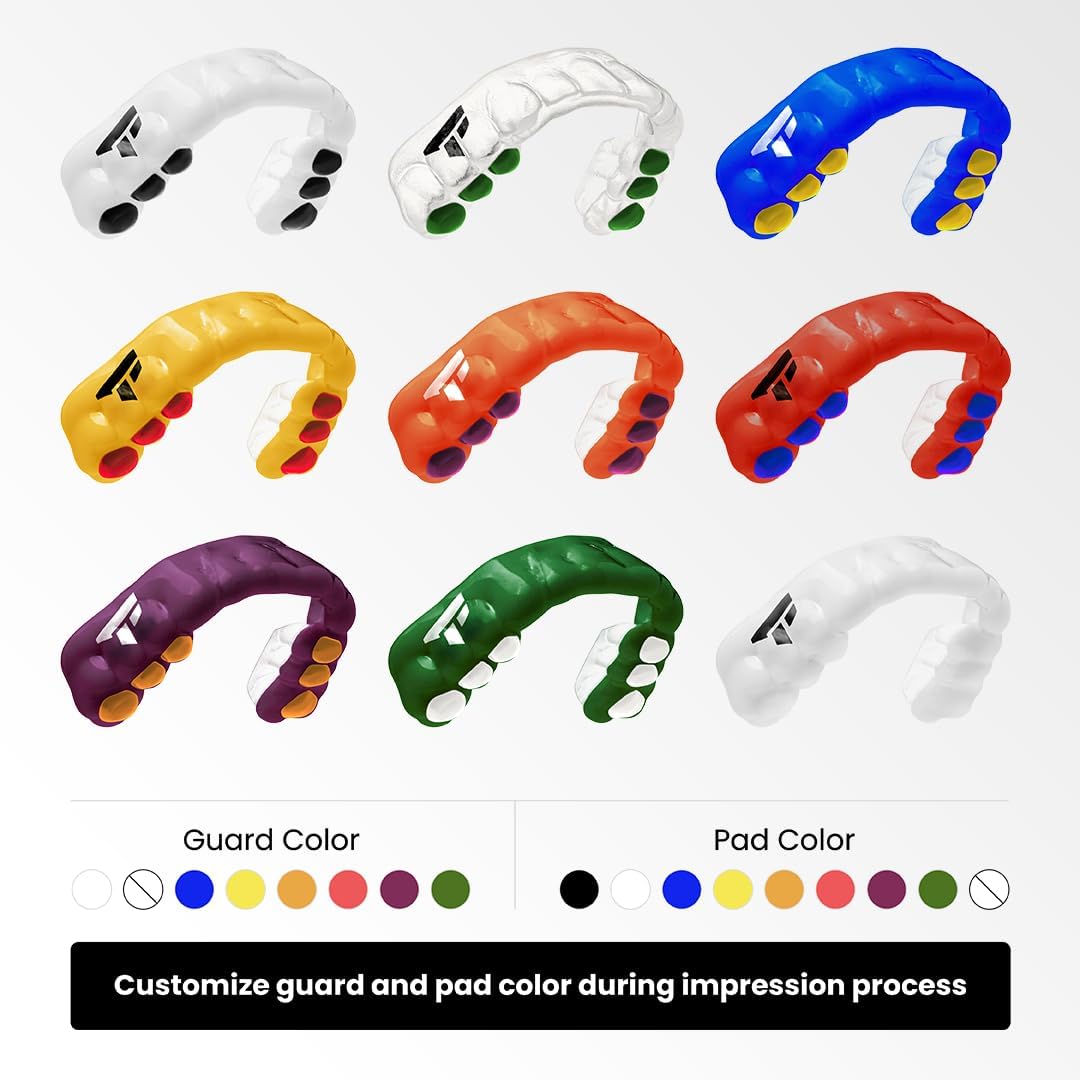 TRUFIT - Custom Sports Mouthguard, Football Mouth Guard, Custom Fit Mouth Guard, Boxing, Lacrosse, Hockey, MMA, Football, Dental Mouthpiece, Adult & Youth, Durable, BPA-Free, Slim, Comfortable Fit