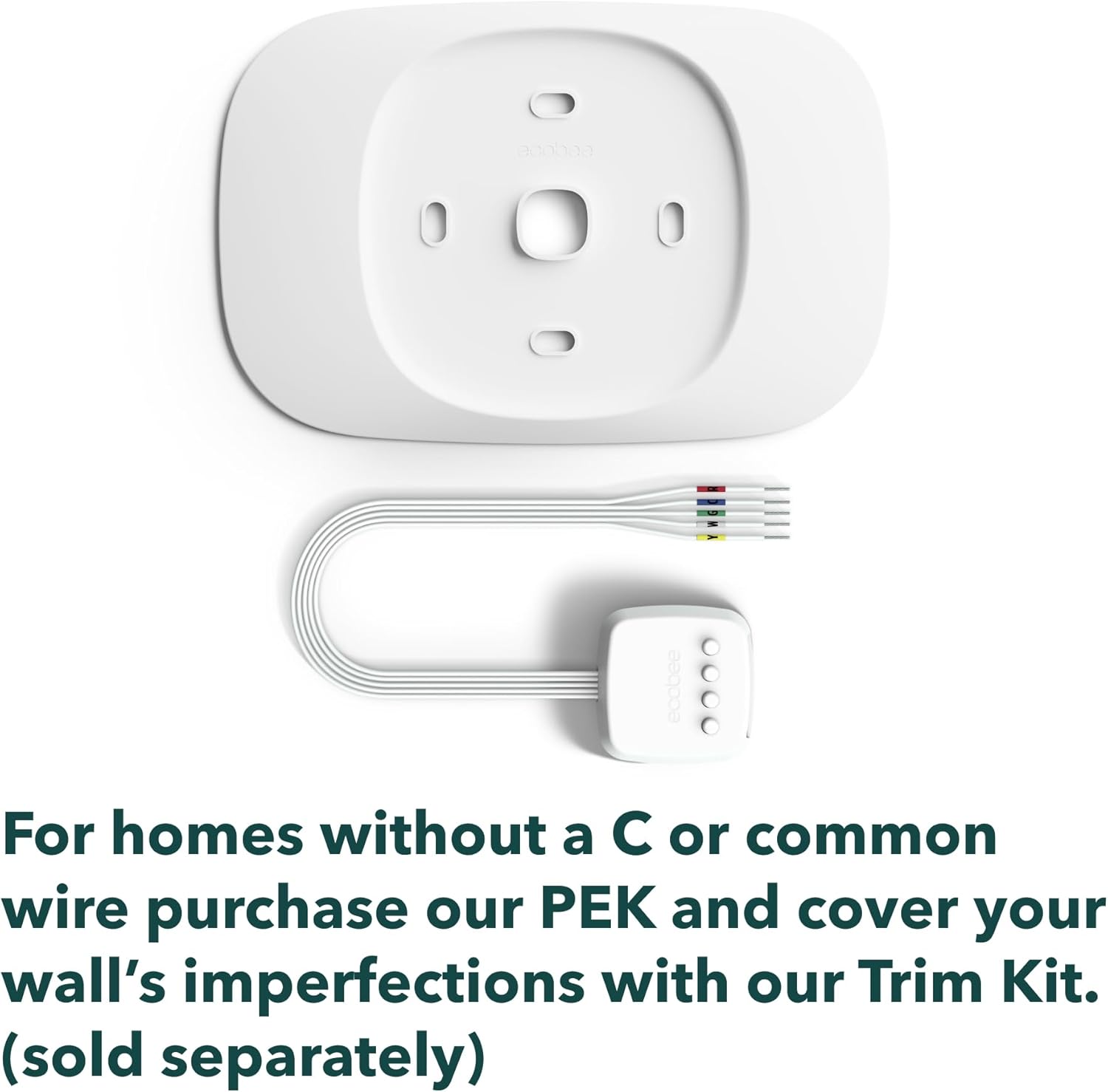 ecobee Smart Thermostat Essential - Energy Star Certified programmable Wi-Fi Thermostat - Works with Siri, Alexa, and Google Assistant