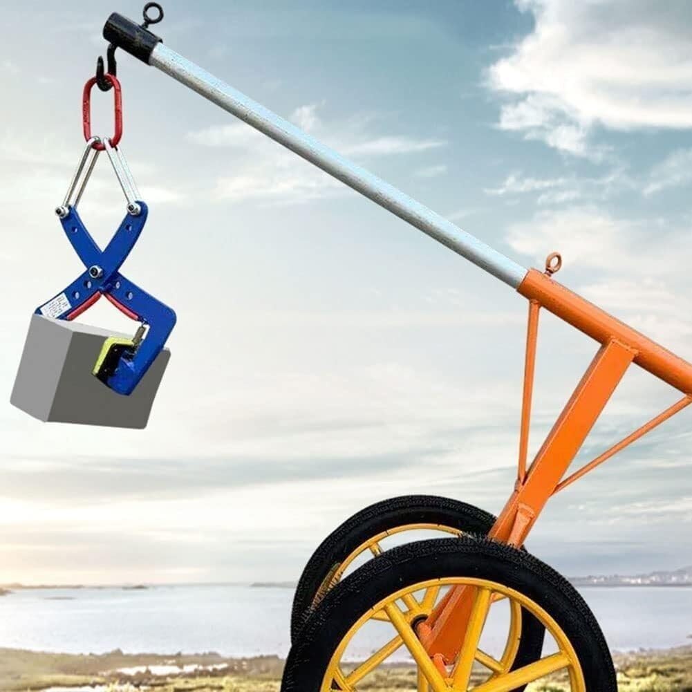 Granite Slab Lifting Clamp Heavy Duty Stone Scissor Lifter Clamp for Marble Concrete Blocks Slate Sheets(6 inch)