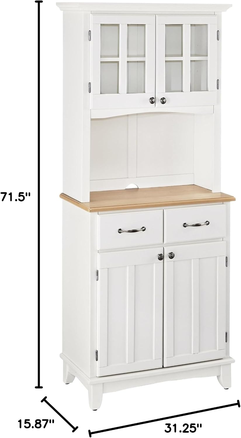homestyles Buffet Of Buffets Off-White Buffet with Hutch
