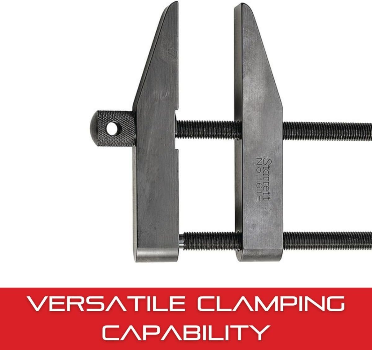 Starrett Toolmakers Parallel Clamp - Ideal for Holding Work in Tapping and Drilling - 3-1/2' Capacity, 2-1/4' Throat Depth, Hardened Steel, Nice Finish - 161E