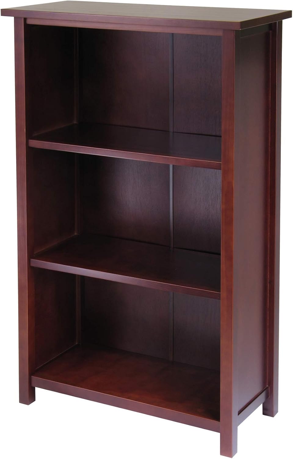 Verona 3- Section M Storage Shelf with 6 Foldable Beige Color Fabric Baskets
