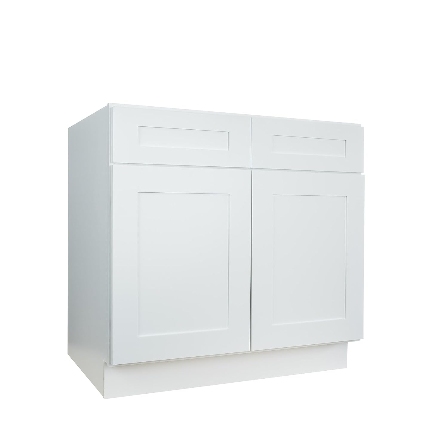 Hollywood Fabiani Design Sink Base Kitchen Cabinet 27 in. W x 24 in. D x 34.5 in. H in Shaker White Ready to Assemble