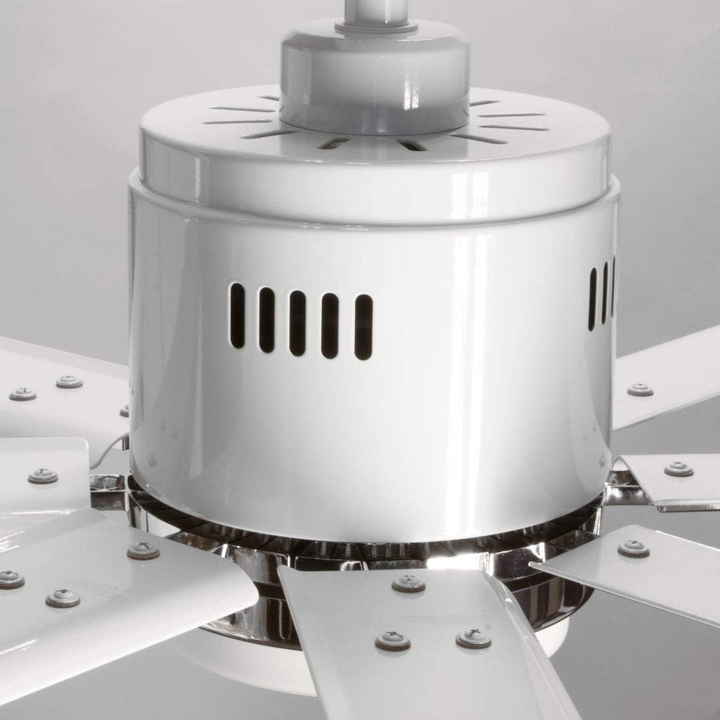 Progress Lighting P2550-3030K Vast Collection 72-in 18W LED Eight Blade Fan, White