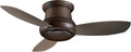 Minka Group Company F518-ORB Flush Mount, 3 Silver / Pewter Blades Ceiling fan with 100 watts light, Oil-rubbed Bronze