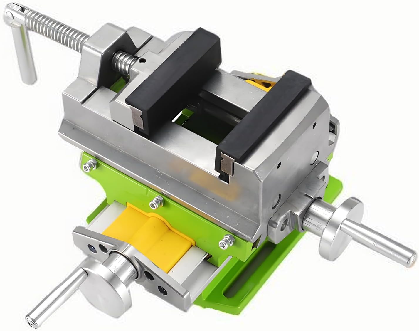 Rotary Table Drill Press Vise Compound Bench Table Bench Top WoodWorking Clamp Vise Fixture Cross Slide Table 2 Axis Adjustive for Mini Drill Milling Machine