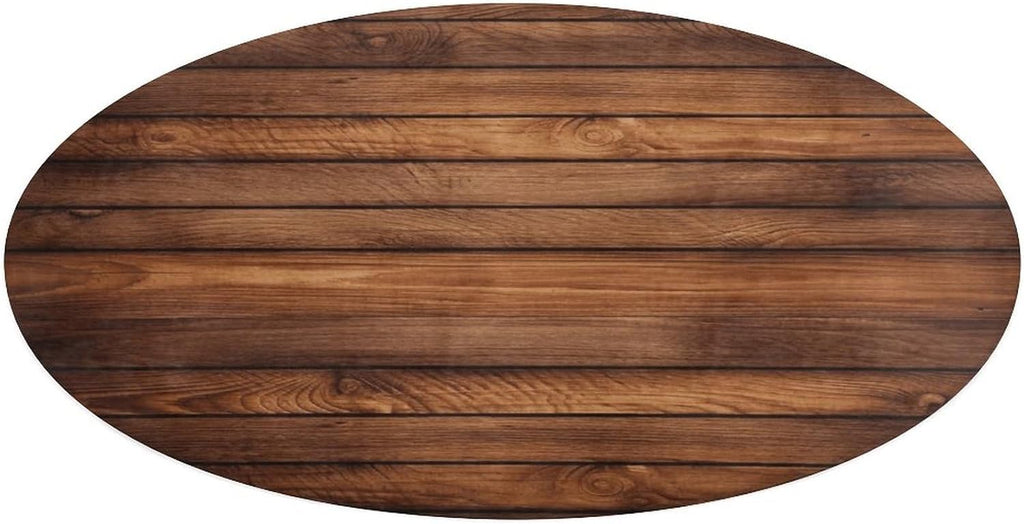 Brown Wooden Coral Velvet Round Floor Mat Non-Slip Bath Rug Floor Covering for Bathroom Vanity Guest Suite & Vacation Home