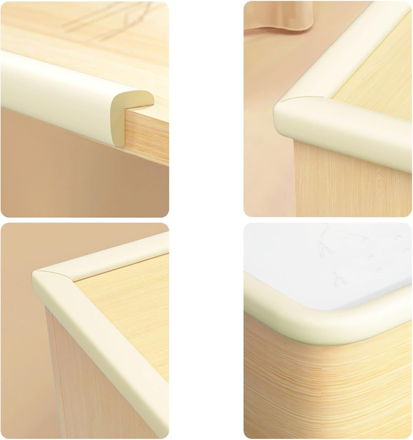 Furniture TableWall Edge Protectors Foam, Soft Protective Foam Cushion, Thick Table Bumper Guard, for Back to SchoolFurniture and Tables(Gray,20M)