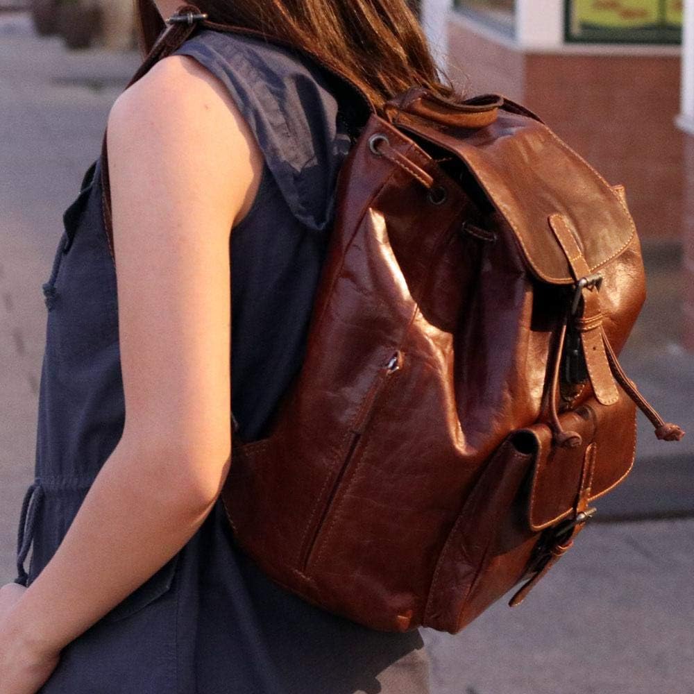 Jack Georges Voyager Drawstring Backpack #7517 (Brown)