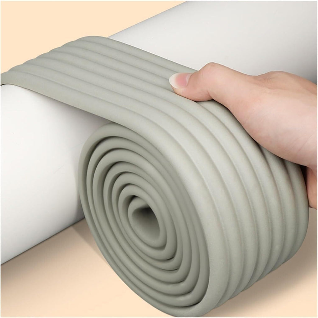 Workshop Foam Corner Guard, Table, Chair and Furniture Garage Edge Corner Guard, 1Cm Thick,Gray-2m-5pcs