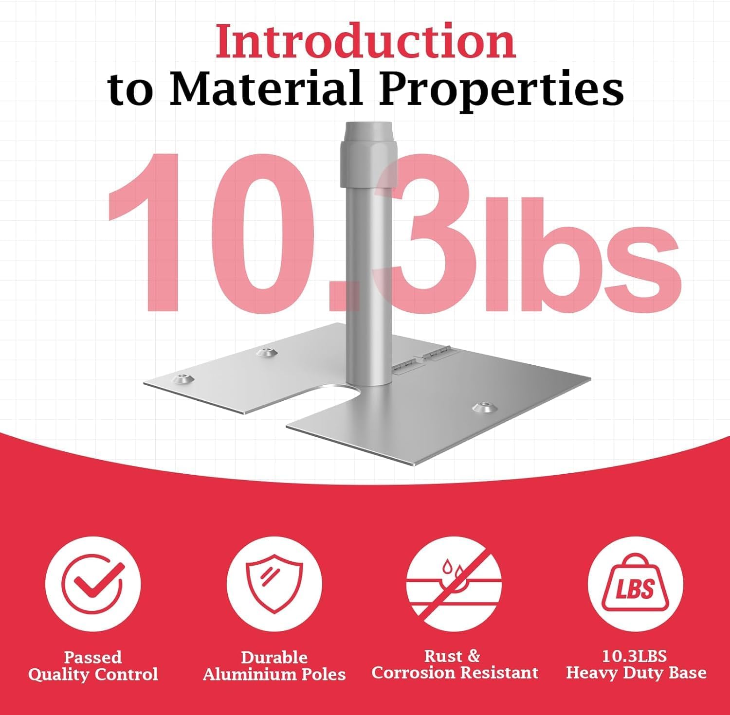 EMART 10x10ft Heavy Duty Backdrop Stand Kit, Adjustable Pipe and Drape Photo Booth Frame for Wedding, Party, Christmas, Birthday Decorations