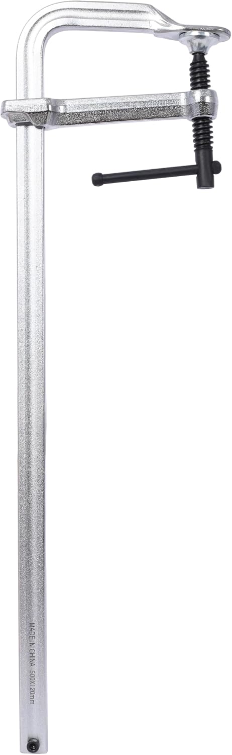 4-Piece Heavy-Duty Steel F-Clamp Set: 2x12' (3' Throat) + 2x20' (4-3/4' Throat) for Welding & Woodworking