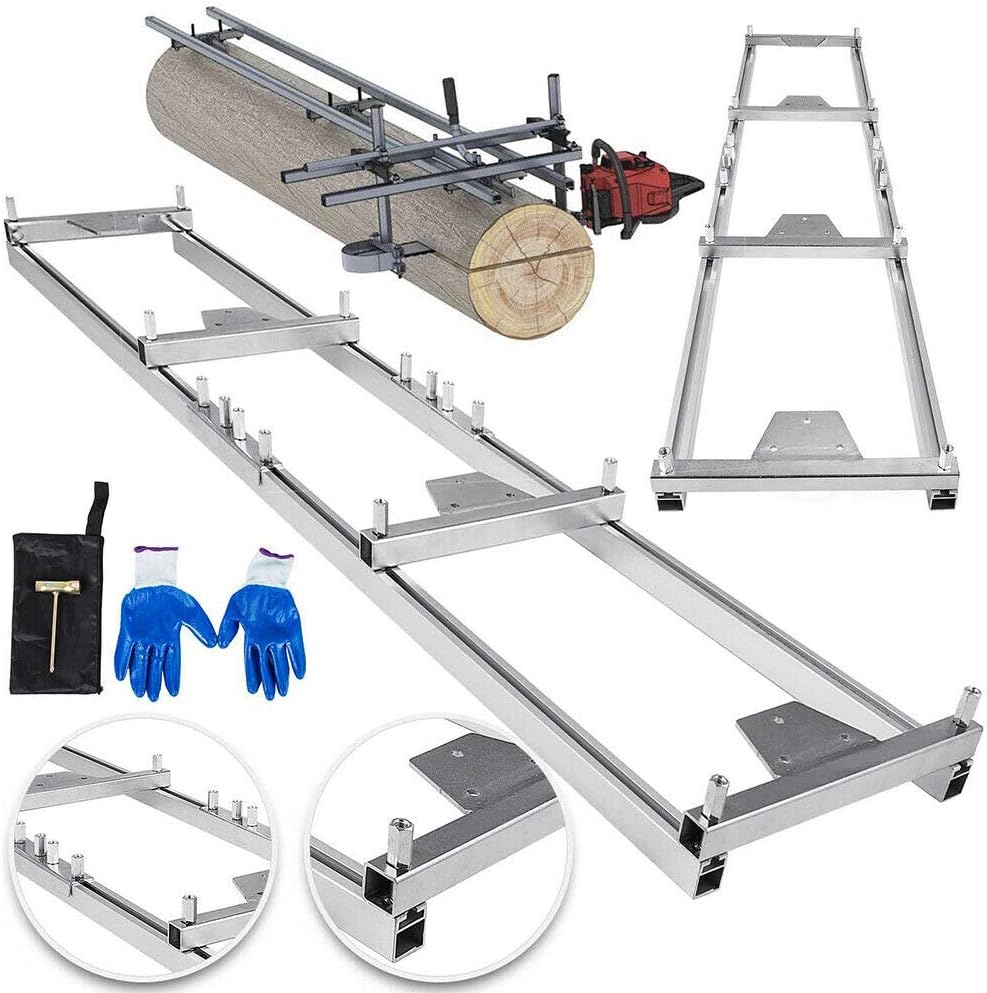 Portable 36 Inch Chainsaw Chain Saw Kit Guide System Portable Wood Milling 9 or 5 Inch Guide Connection Set