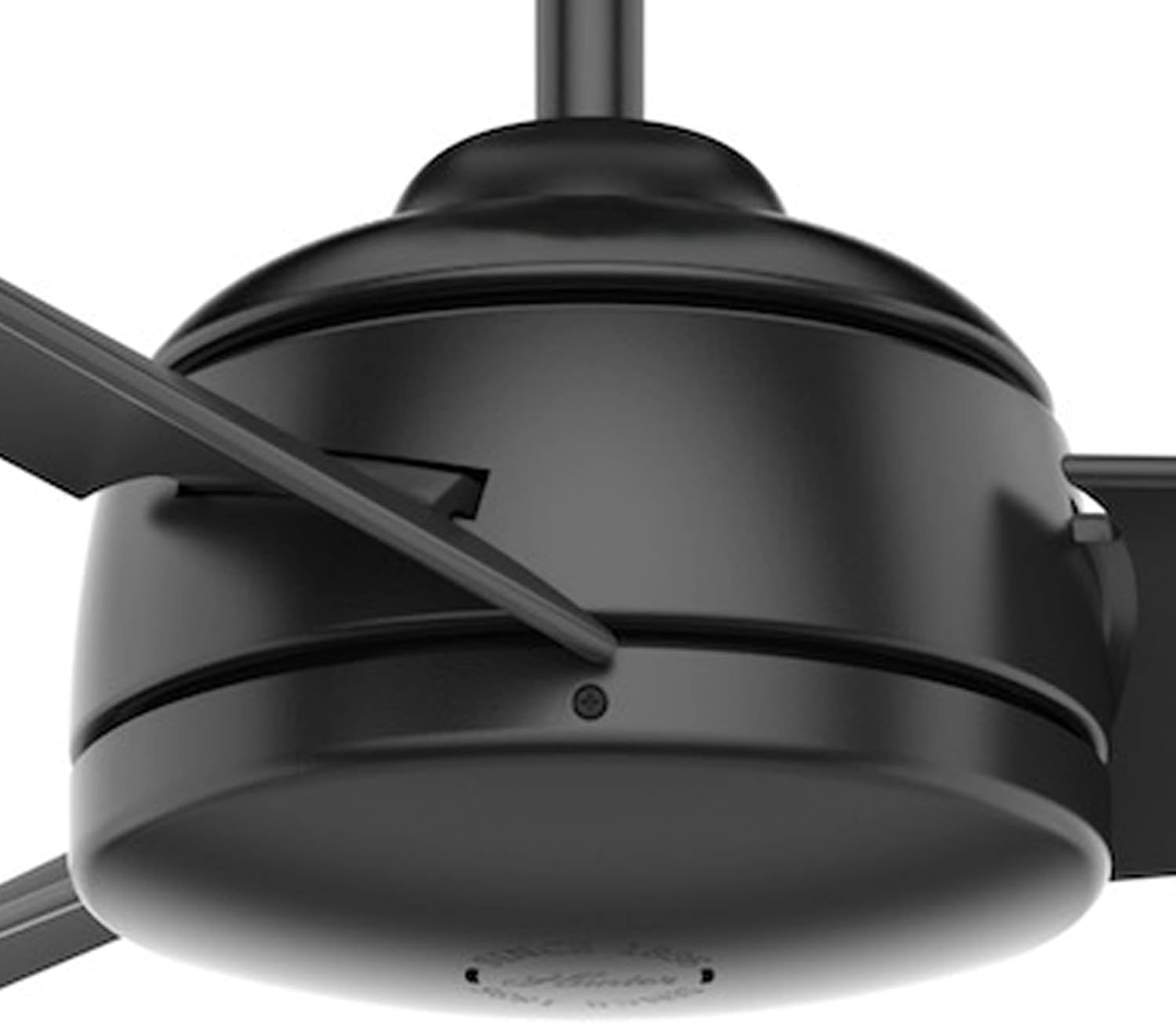 Hunter 52 inch Outdoor or Indoor Ceiling Fan No Light - Black Ceiling Fan without Light, For Patio, Porch, Garage, or Living Room, Standard Mount, 3 Blades, Wall Control - Trimaran 59609, Matte Black