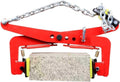 23In Thickened Chain Link Lifting Tongs - Heavy Duty Steel Clamp for Granite, Glass, Metal & Stone Slabs - Vertical Plate Rigging Tool for Secure Lifting & Spre,12in