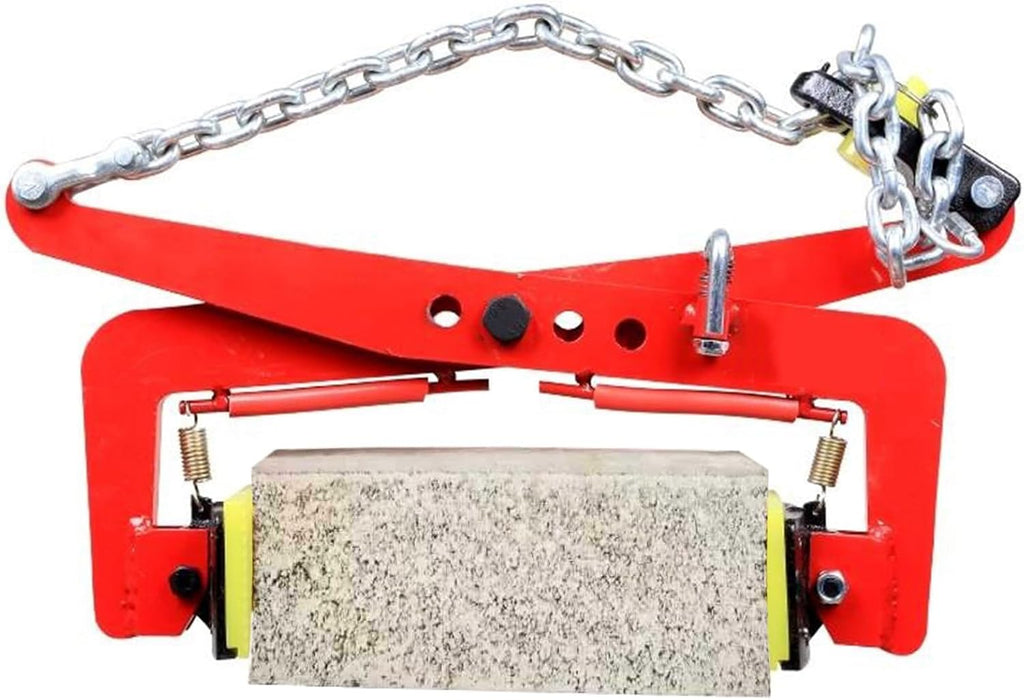 23In Thickened Chain Link Lifting Tongs - Heavy Duty Steel Clamp for Granite, Glass, Metal & Stone Slabs - Vertical Plate Rigging Tool for Secure Lifting & Spre,28in
