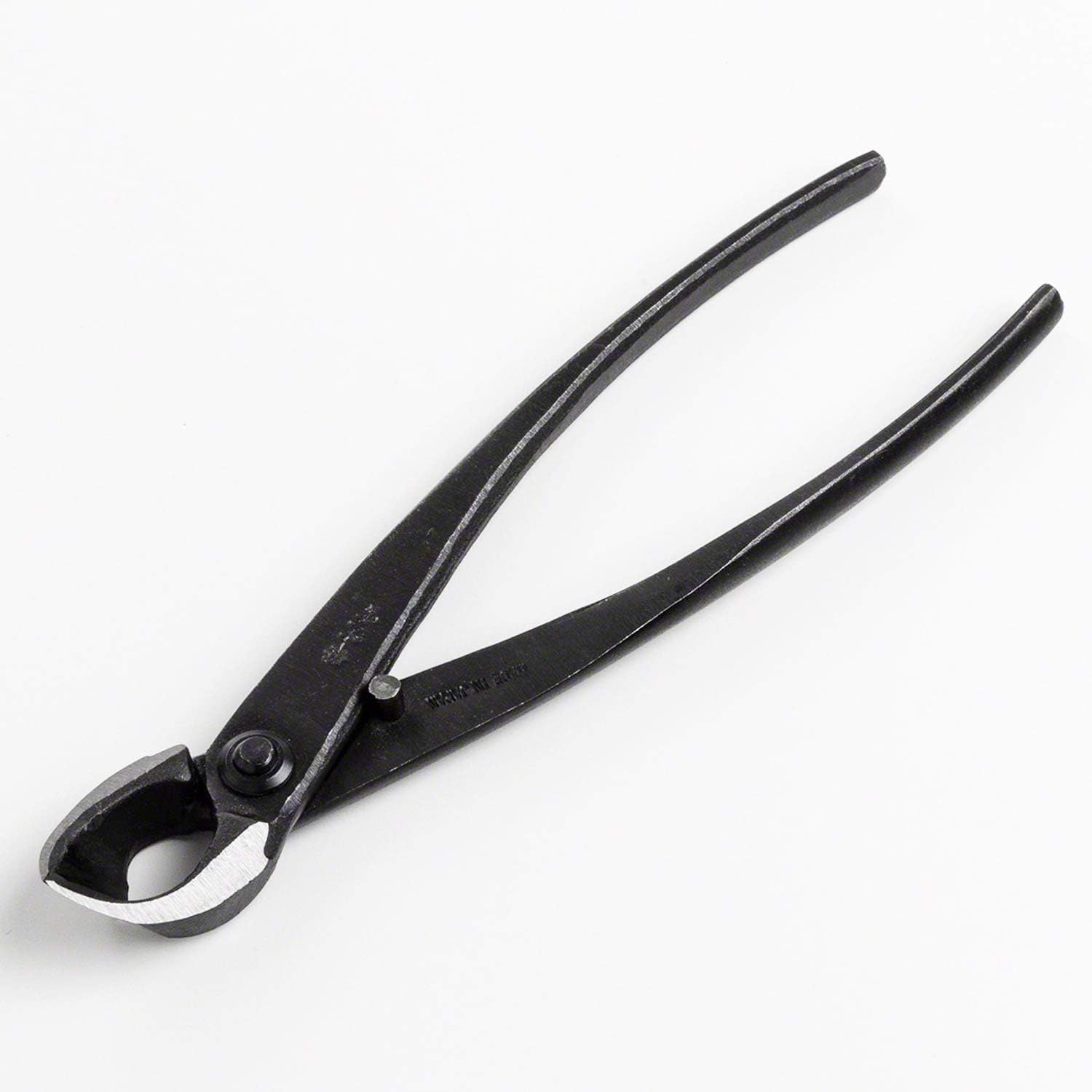 Wazakura 4PCS Bonsai Essential Tool Kit MADE IN JAPAN, Yasugi Steel Ashinaga Scissors + Concave Branch Cutter 8in (200mm) + Stainless Tweezers + Sap Eraser Set