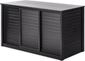 New Age Pet ECOFLEX 48' Storage Cabinet for Pets in Black, Durable Wood Plastic Composite, Non Toxic, Easy Assembly, Ideal for Bedding, Food, Toys, Large Mojave Reptile Habitat Compatible