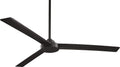 MINKA-AIRE F624-CL Roto XL 62 Inch Outdoor Ceiling Fan in Coal Finish with 3' and 6' Downrod