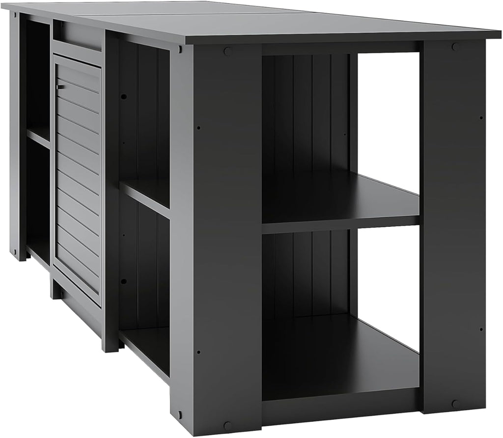 New Age Pet® ECOFLEX® 72' Jumbo Versa Stand, Standard Height Cabinet for Reptile & Small Animal Habitat, Lounge in Black