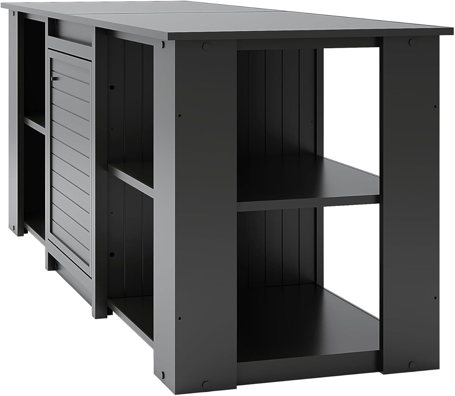 New Age Pet® ECOFLEX® 72' Jumbo Versa Stand, Standard Height Cabinet for Reptile & Small Animal Habitat, Lounge in Black