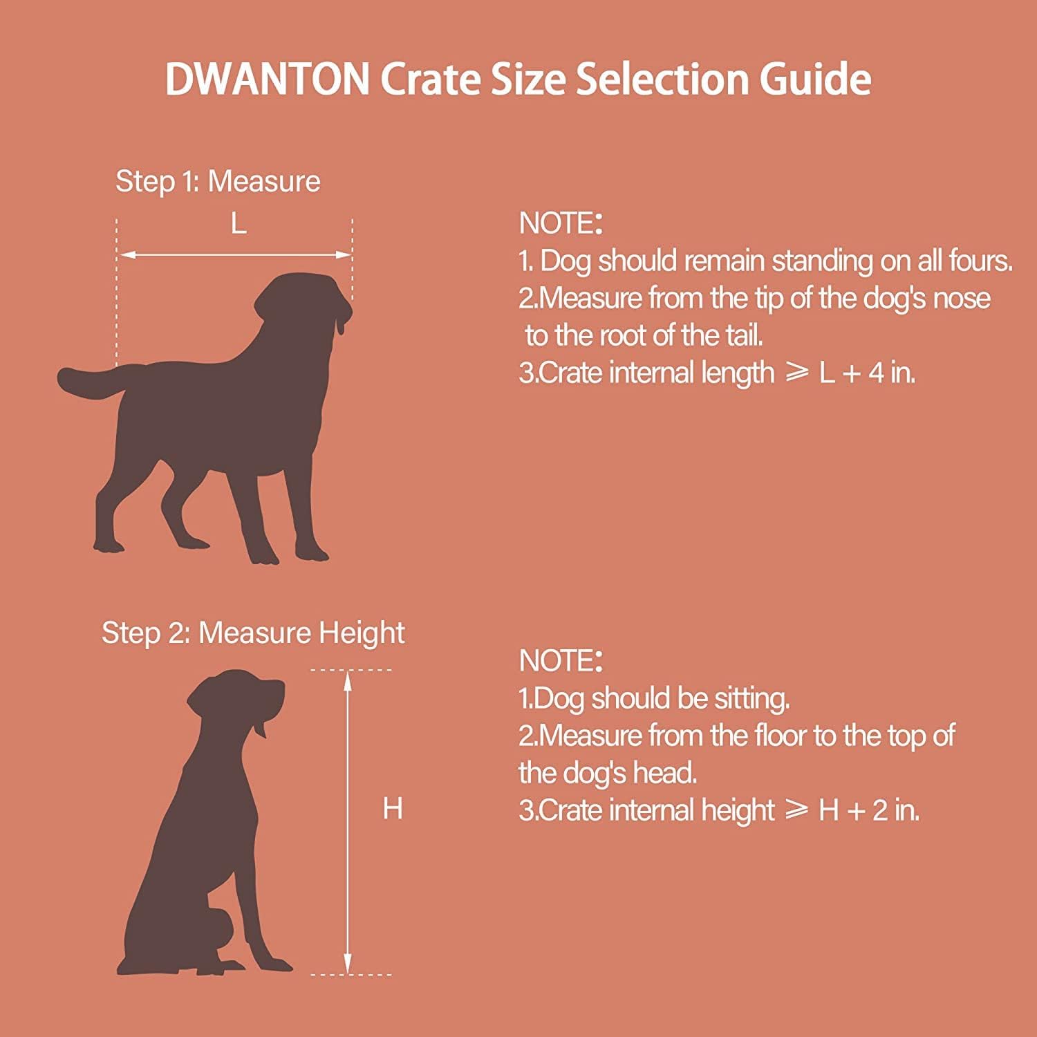 DWANTON Dog Crate Furniture with Cushion, Wooden Kennel Table with Double Doors, Indoor Dog House, Large Size, 38.5' L, Greige