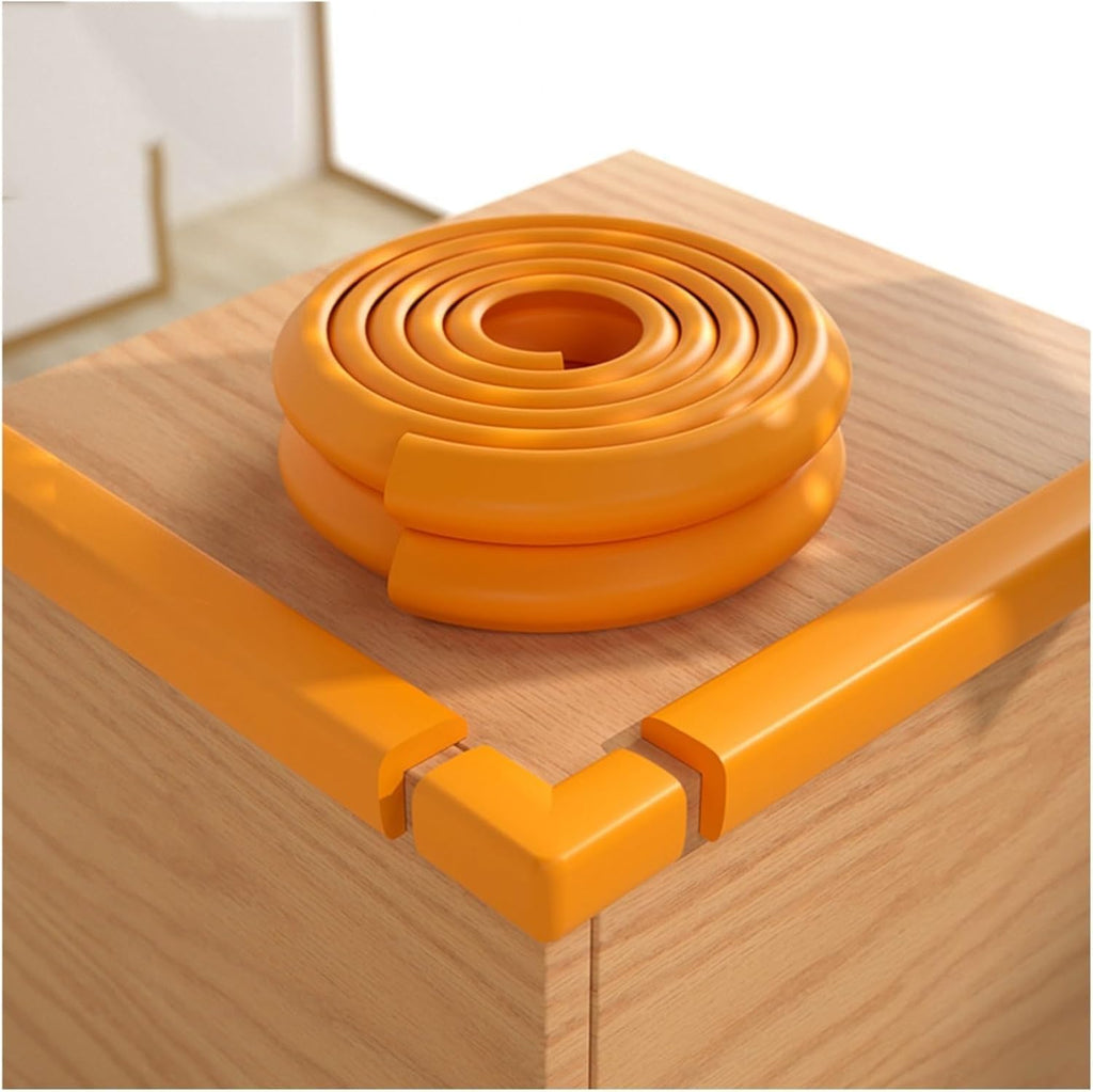 Foam corner protectors, Furniture Corner Protectors Wall Edge Bumpers Sharp Foam Padding Adhesive Cushion for Coffee Table Kitchen(Woody,10pcs)