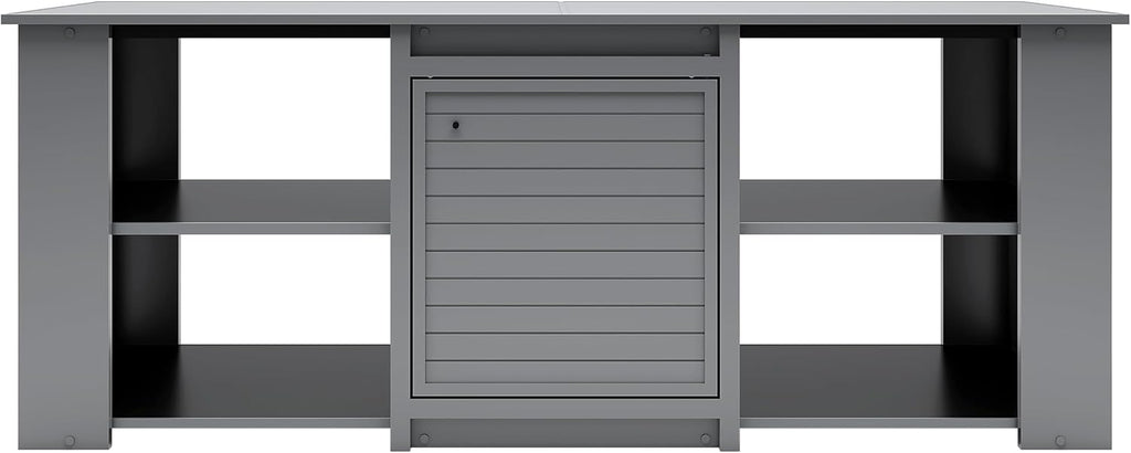 New Age Pet® ECOFLEX® 72' Jumbo Versa Stand, Standard Height Cabinet for Reptile & Small Animal Habitat, Lounge in Grey