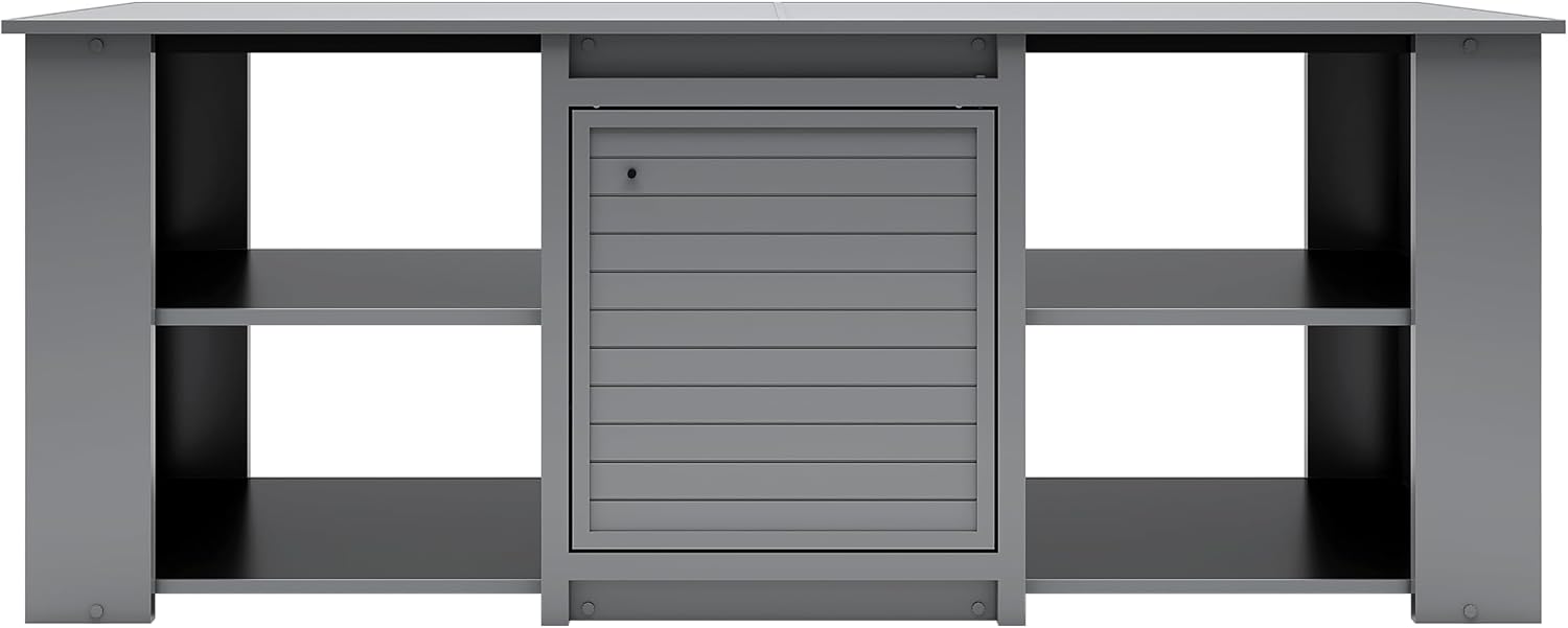 New Age Pet® ECOFLEX® 72' Jumbo Versa Stand, Standard Height Cabinet for Reptile & Small Animal Habitat, Lounge in Grey