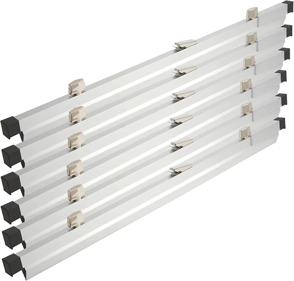 Blueprint Holder – 30 Inch Set of 6 Clamps For Construction Plan, Architectural Drawings, And Blueprints – Heavy Duty Clips - PC630