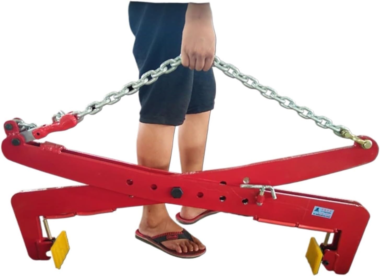 Granite Slab Lifting Clamp Heavy Duty Stone Scissor Lifter Clamp for Marble, Concrete Blocks, Slate Sheets(23in)