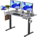Electric Standing Desk with Desk Extender, 48' Standing Desk with Clamp On Desk Extender Shelf
