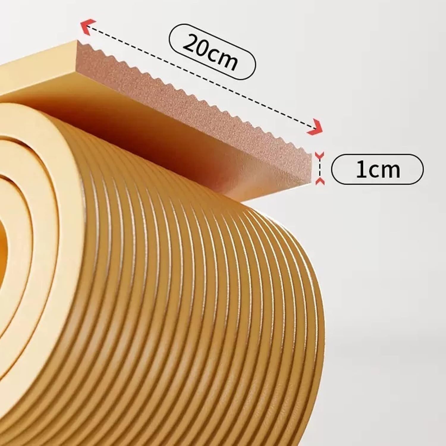 Baby Proof Corners and Edges Foam, Self Adhesive Edge Protector Strip, 20cm Wide Safety Bumpers for Furniture, Table, Bed, Sharp Edges, Fireplace (Color : White, Size : 5m/16ft Long)