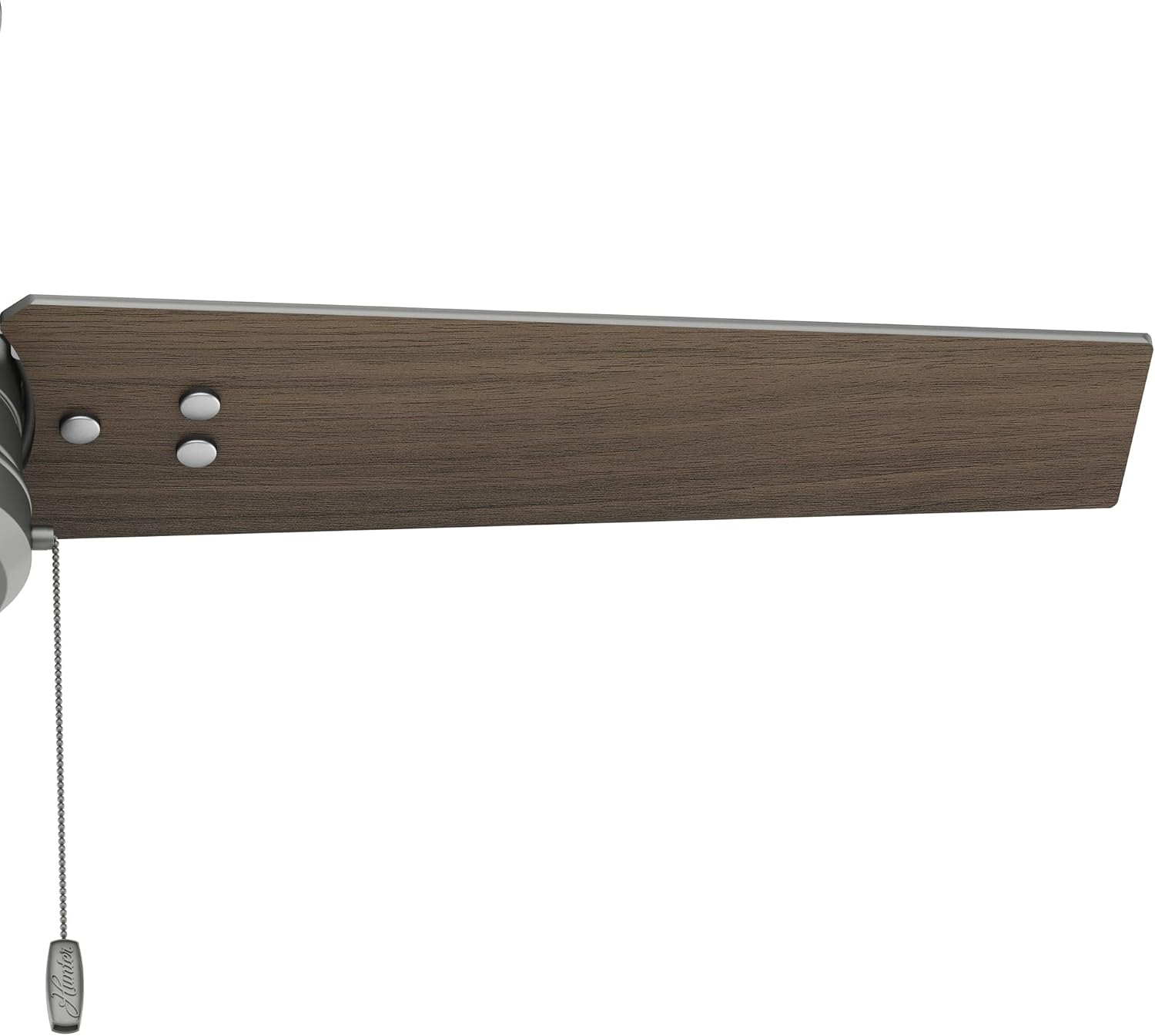 Hunter Fan 44 inch Contemporary Matte Silver Outdoor Ceiling Fan with Pull Chain (Renewed)