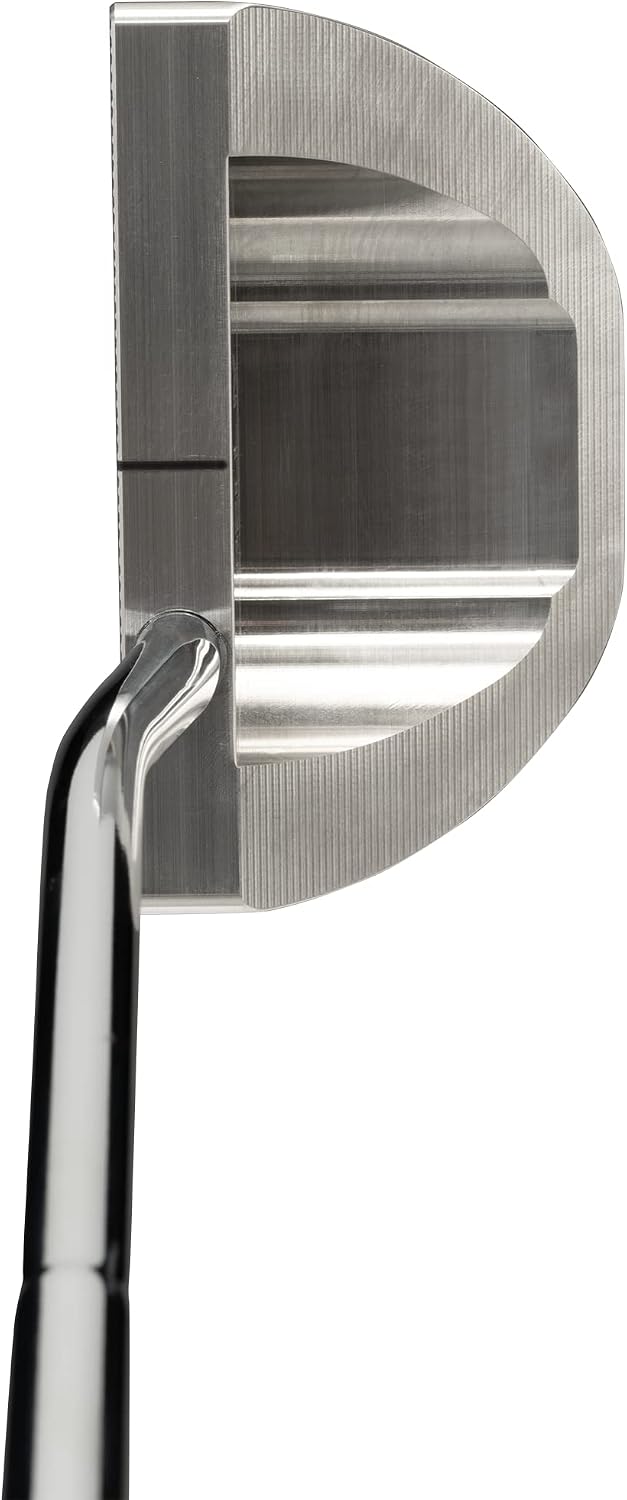 Bell IV H-390 Half-Offset CNC Milled Full-Mallet Golf Putter + Winn Dri-Tac Dark Gray Midsize Grip | Made in USA