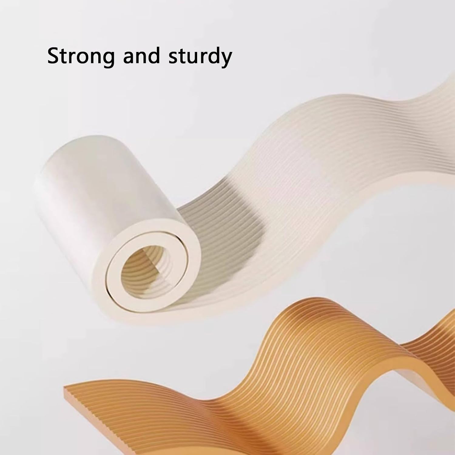 20cm Wide Edge Protector Strip, Protective Foam Cushion Thickness 2cm, High Density for Table, Fireplace, Countertop(Beige,10M)